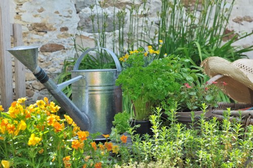 Seasonal planting and border maintenance in Emerson Park gardens